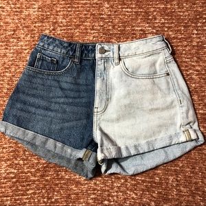 pacsun two-toned mom shorts